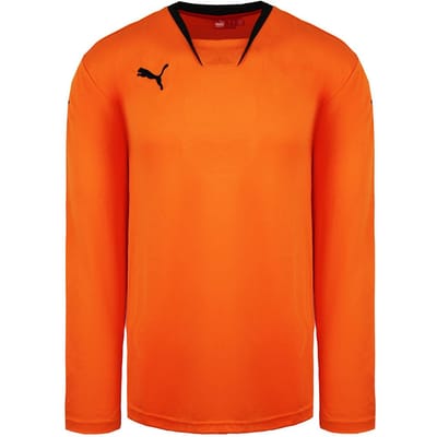 Puma V-Kon Lange Mouw Oranje Zwart Heren Voetbalshirt 700386 08