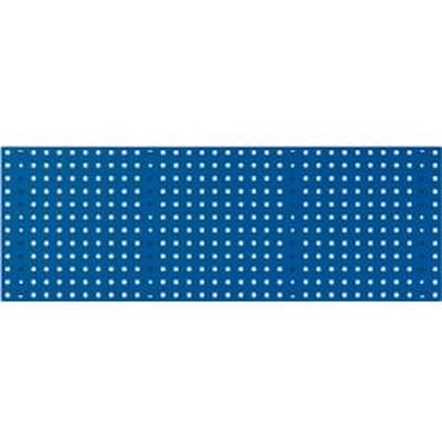 Bodempaneel Perfo 1300, gatgrootte 9,2 x 9,2 mm, B 1300 x D 13 x H 457 mm, gepoedercoat plaatstaal, gentiaanblauw RAL 5010