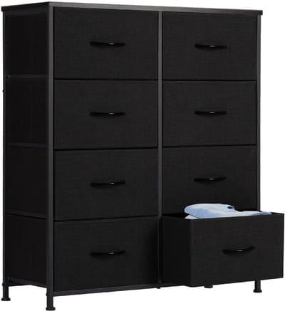 Dressoir met 8 Stoffen Laden voor Kleding en Organisatie - Lichtgewicht Opbergtoren voor Slaapkamer, Kinderkamer en Woonkamer