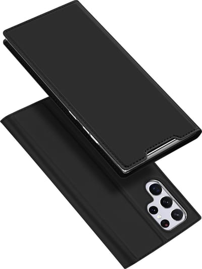 Dux Ducis - Telefoonhoesje geschikt voor Samsung Galaxy S22 Ultra - Skin Pro Book Case - Zwart