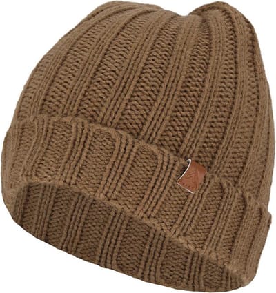Sarlini - Jongens - Knit - Muts - Dark - Camel - 8/12 jaar