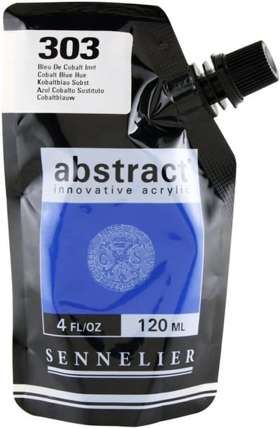 Acrylverf Liner - 3D Verf Textuur - Detail Aanbrengen - Fijne 1mm Mondstuk - 120 ml - Kobaltblauw