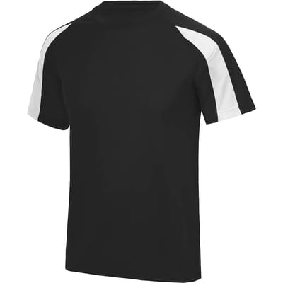 Just Cool Kids´ Contrast Cool T JC003J - JET BLACK/ARCTIC WHITE - 9/11 (L)