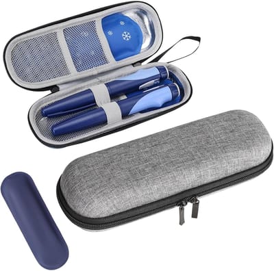 Famanu – Insuline Cooler Travel Case met herbruikbare gel-ijszak Diabetische opslagoplosser Medicijnen Cooler Draagbare koeltas Insuline pen case Geïsoleerde tas