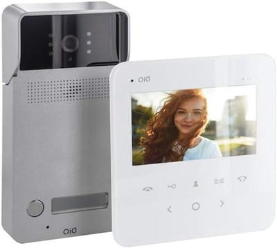 Videofoon Appartement - Deurintercom Scherm - Bezoekers Ontvangen - 4.3 Inch Kleurenscherm - 29 x 90 x 21 cm - Grijs