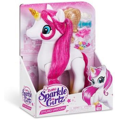 Sparkle Girlz haarstijl eenhoorn Opmaken en sieraden