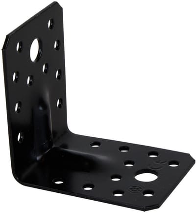 Hoekanker Ril - 70 x 70 x 55 x 2.5 mm - Zwart