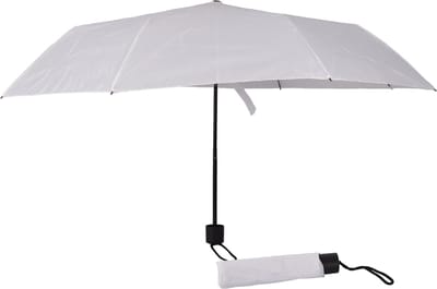 Paraplu set van 2 Witte Opvouwbare Paraplu's | Windproof en UV-beschermend | 100cm Diameter | Lichtgewicht | Aluminium Frame en Polyester Doek | Ideaal voor Dagelijks Gebruik en Outdoor Activiteiten