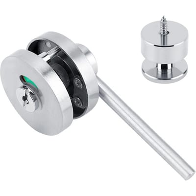 Zinklegering Deurslot Grendel Vrij Bezet Privacy Indicator Slot voor Openbaar Toilet Wc gray