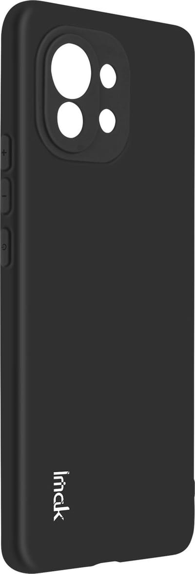 iMak, Hoesje Geschikt voor Mi 11 Siliconen Flexibel Dun en Licht, Zwart