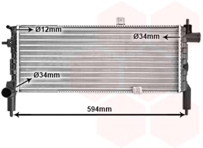 Van Wezel - RADIATOR VOOR OPEL CORSA A 1982-1993 1300016