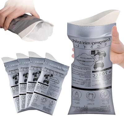 Dailygoody - Urinezakken - Urinella voor Vrouwen - 5 Stuks - Grijs - Urineflessen voor Mannen - Ideaal voor Kamperen en Reizen