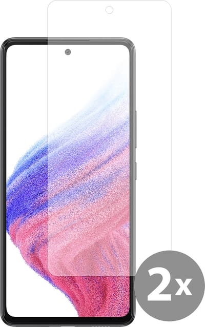 Cazy screenprotector geschikt voor Samsung Galaxy A53 - Screenprotector Gehard Glas - 2 Stuks