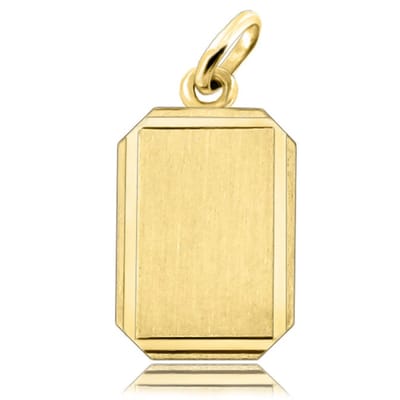 Juwelier Zwartevalk - 14 karaat gouden plaat hanger - 14.801.098