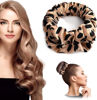 Haar krullers zonder hitte, comfortabele haar elastiekjes voor lange haren, ideaal voor 's nachts slapen en krullen creëren