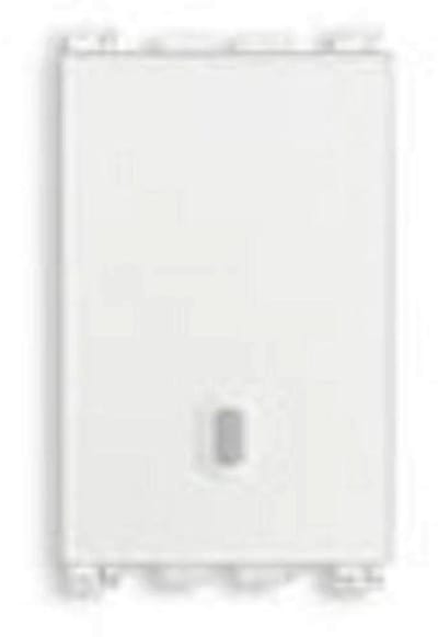 Drukknop 1P 10A - Wit, Elegant en Modern