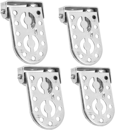 Fiets pedalen - Voetsteunen fiets - Comfortabel fietsen - Opvouwbaar ontwerp - 10 x 5.5 cm - Zilver