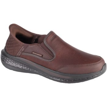 Skechers Slade - Cooper - Heren Instappers - Donkerbruin