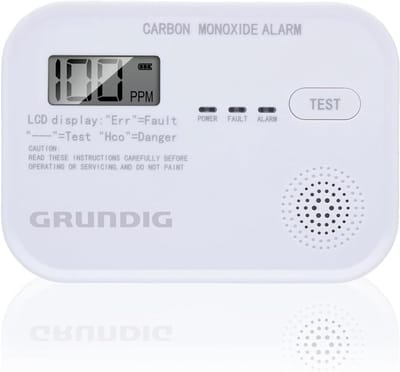 Koolmonoxide Melder - CO Meter - Veilig Huis - 10 Jaar Batterij - 10.7 x 7.7 cm - Wit