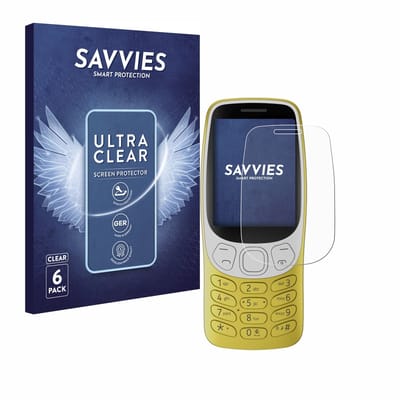 Savvies - Screenprotector voor Nokia 3210 - Folie Beschermfolie transparant 6 Stuks