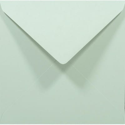 50 Stuks Pastelgroene Vierkante Enveloppen 14x14cm - Perfect voor Bruiloft, Verjaardag en Communie