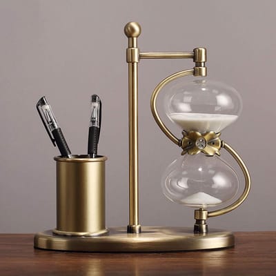 Zandloper - Zandlopertimer Keuken - Tijdmanagement - Decoratief - 30 minuten - Wit
