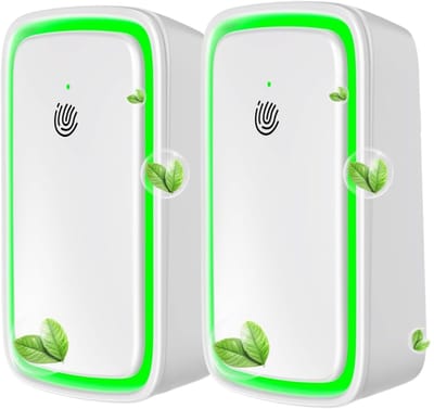 2-pack plug-in negatieve ionen luchtreiniger - Luchtreiniger - Negatieve ionen luchtreiniger - Luchtreiniger voor thuis - Negatieve ionen luchtreiniger - Wit