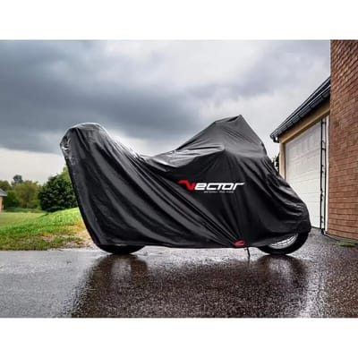 Binnen/buiten beschermhoes voor motor met topcase en hoge kuip Vector Security H20