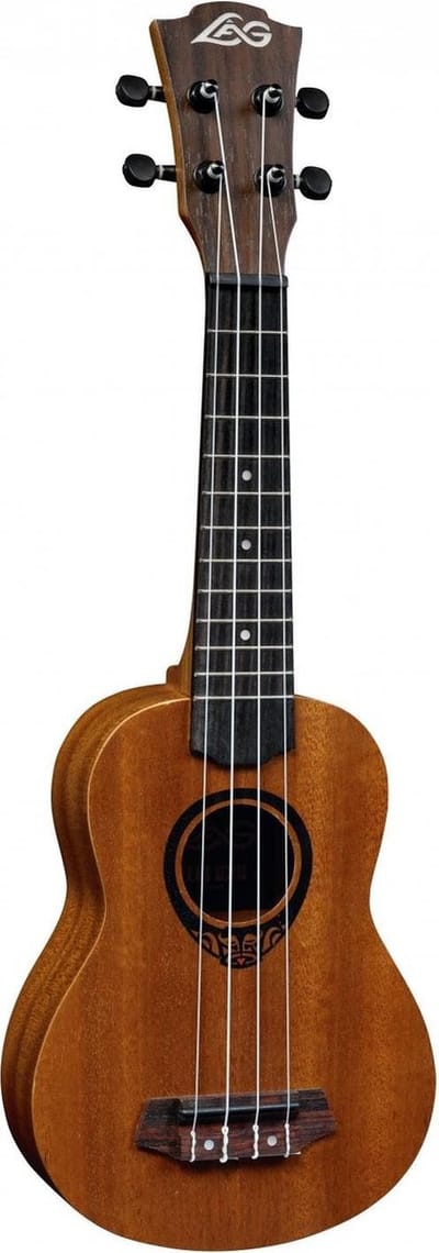 LAG Guitars Tiki Uku 10 TKU10S sopraan ukelele met gigbag