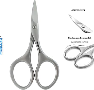 Medluxy - Diabetes Nagelschaar - 9,5 cm - Rechte Schaarbladen [Nagelschaar voor Vingernagels en Teennagels, Pedicure - Manicure - Geschikt voor Diabetisch - Baby]