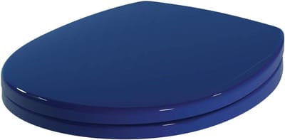Toiletbril - WC-bril Deksel - Badkamer Vernieuwen - Duroplast Krasbestendig - 44 x 37.5 cm - Blauw