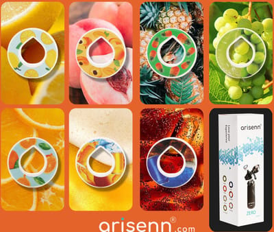 Arisenn® ZERO aroma tripple pod pack - geschikt voor Zero-Fles - de perfecte oplossing voor smaakvol water - 0% suiker 0% toevoegingen! - Geur Pod - Smaak Pod - Aroma Pod - 3 pods per bestelling - random