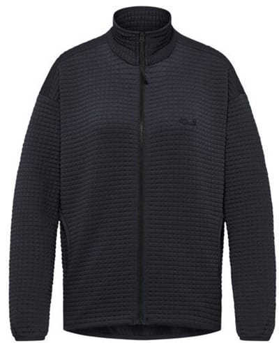 Jack Wolfskin Mogari Fleecejack Dames - Dames Lange rits fleece - Dark Navy / Dark Navy