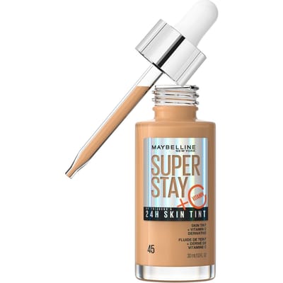 Maybelline Super Stay up to 24H Skin Tint Foundation + Vitamin C 30ml (Various Shades) - 45