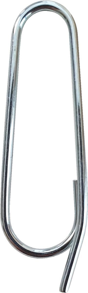 Labelhaak draaddikte 1,4mm, 35mm hoog, verzinkt, ovaal, 1000 stuks