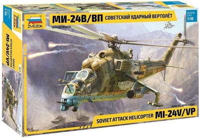 Zvezda Modelbouwpakket Militaire voertuigen - 4823 MIL-Mi 24 V/VP Heli Plastic - 1:48 - Modelbouw