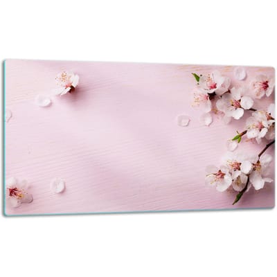 TMK ArtDeko - Glazen Snijplank - 52x30 cm - Bloemenmotief