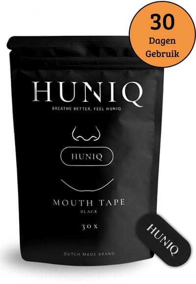 HUNIQ Mondtape 30 stuks – Mouth Tape – Anti Snurken – Mondtape Slapen – Slaaptape – Snurk Tape – Mond Tape Slaap – Mondtape Collageen – Betere Ademhaling – Huidvriendelijk