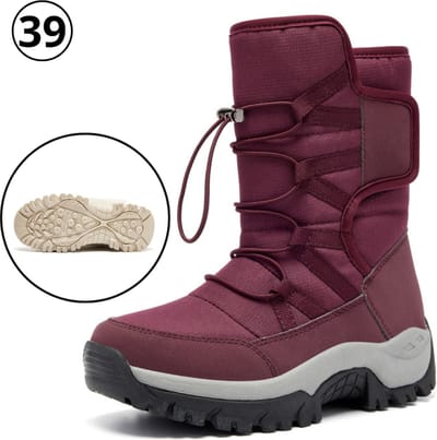 Nivard Snowboots - Sneeuwschoenen - Wintersport Sneeuwboots - Dames - Ski - Ski Gadgets - EU39 - Rood