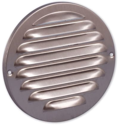 Nedco schoepenrooster 140mm - rond - RVS