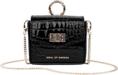 iDeal of Sweden Ava Mini AirPods Bag voor Universal Neo Noir Croco