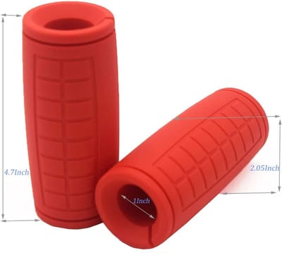 Dikke Bar Adapter voor Standaard Dumbbells - Duurzame Siliconen Rubber Handgrepen - Ideaal voor Gewichtheffen - ShopVlot