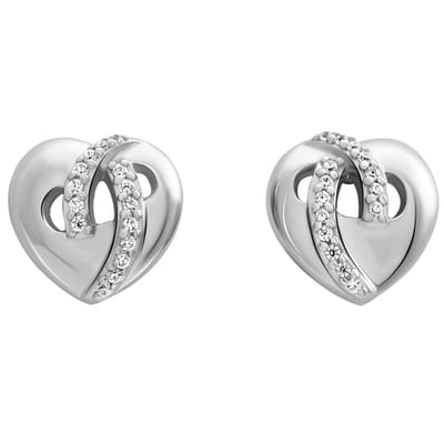 Orphelia 'Amore' Dames 925 Sterling Zilveren Oorbellen - Zilver ZO-7577