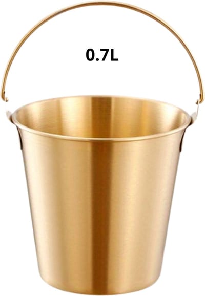 Bovista Champagne Emmer - Champagnekoeler - Champagneschaal - Drankemmer - Champagne Bowl - Drankkoeler - Goud 0.7L