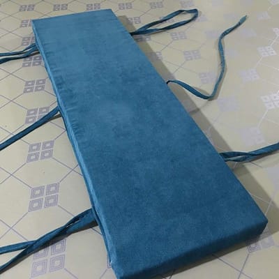 Bank Kussen - Sofa Kussen - Buiten Zitten - Antislip Onderkant - 40x40x3cm - Blauw