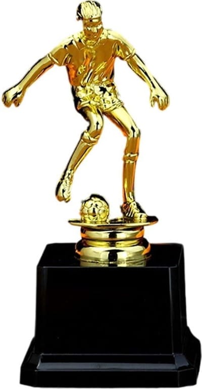 Sport Trofee - Winnaarsbeker Prijs - Wedstrijd Beloning - Gouden Afwerking - 16 cm Hoog - Goud