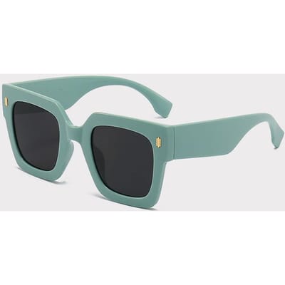Lunettes de Soleil Carrées Surdimensionnées Style Designer Haut de Gamme Intemporel Rétro Tendance Pratiques pour le Voyage Homme Femme as the picture gray