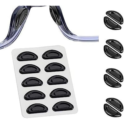 5 paar/set Brillen Antislip Neuspads Zachte Siliconen Zelfklevende Brillen Neuspads Voor Kunststof Montuur Brillen Zonnebrillen