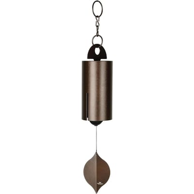 Windgong Heroïsche Windklok Antiek Koper Aluminium, Stalen Klok, Groot 40 - Inch, Diepe Klank Windklok voor Buiten Decoratie Large black