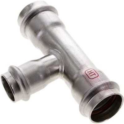Tee Press Fitting - 22mm & 28mm Persmof - RVS